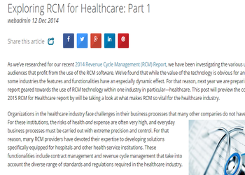 revenue cycle management